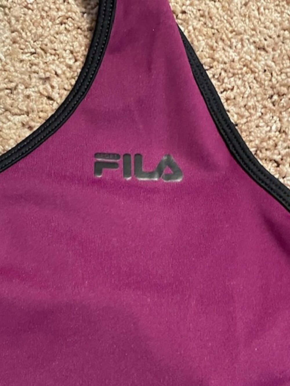 Purple FILA Tank with Built in Sports Bra - XL - Picture 2 of 4